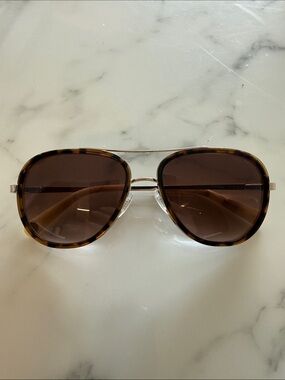 Ted Baker Classic Tortoiseshell Aviator Sunglasses - Brown Lenses